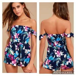 Lulu floral romper!